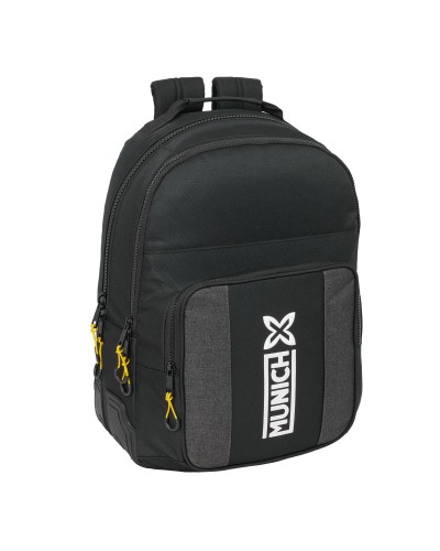 Koululaukku Munich Topo Musta 32 x 42 x 15 cm