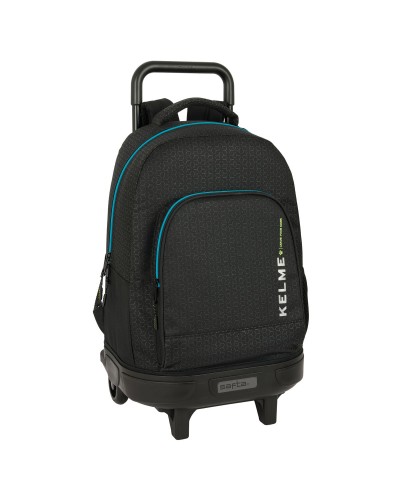 Mochila Escolar con Ruedas Kelme Iron Negro 33 x 45 x 22 cm