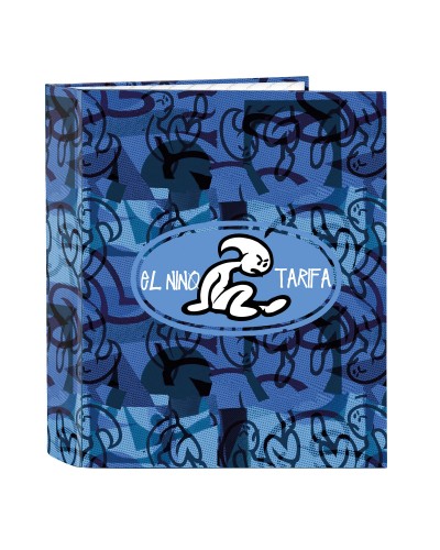 Ringmap El Niño Roller Blauw Zwart A4 27 x 33 x 6 cm