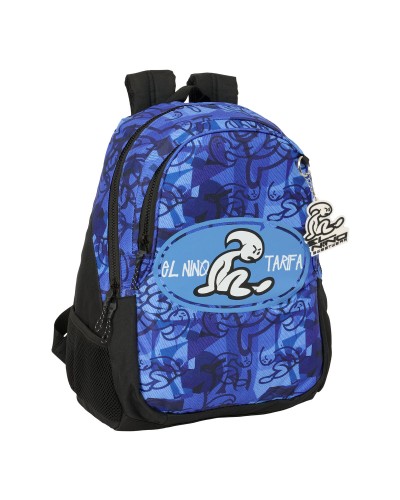 School Bag El Niño Roller Blue Black 32 x 44 x 16 cm