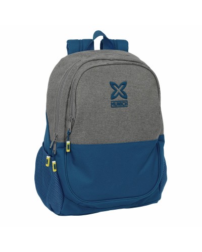 Zaino Scuola Munich Street Azzurro Grigio 32 x 44 x 16 cm