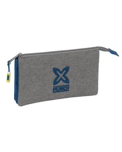 Dreifaches Mehrzweck-Etui Munich Street Blau Grau 22 x 12 x 3 cm