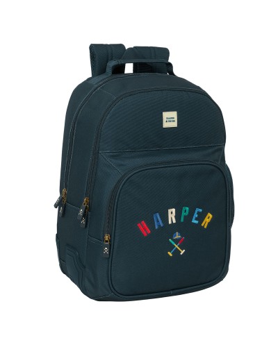 Zaino Scuola Harper & Neyer Blu Marino 32 x 42 x 15 cm