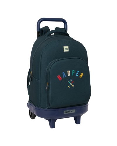 Cartable à roulettes Harper & Neyer Blue marine 33 x 45 x 22 cm