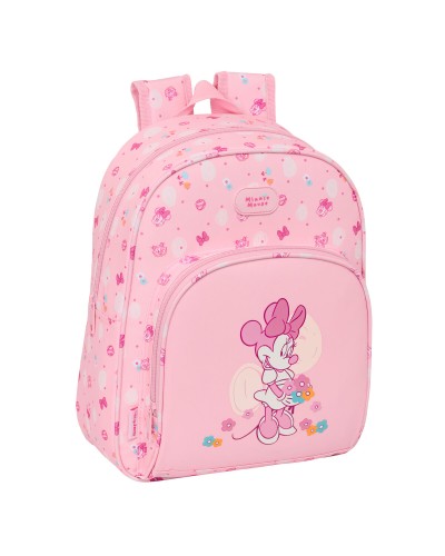 Barnryggsäck Minnie Mouse Baby Rosa 28 x 34 x 10 cm