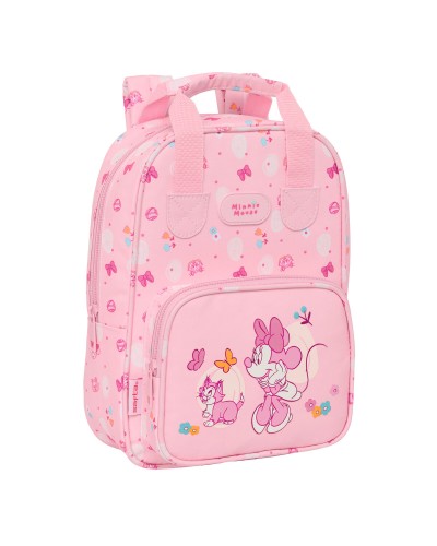 Lasten laukku Minnie Mouse Baby Pinkki 20 x 28 x 8 cm