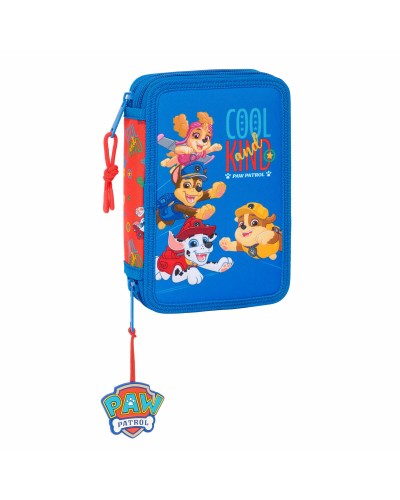 Plumier double The Paw Patrol Cool Bleu Rouge 12.5 x 19.5 x 4 cm 29 Pièces