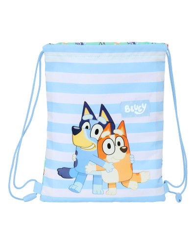 Backpack with Strings Bluey Sisters Green 26 x 34 x 1 cm