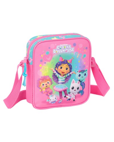 Olkalaukku Gabby's Dollhouse Confetti Pinkki Turkoosi 16 x 18 x 4 cm