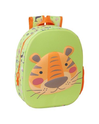 Child bag Safta Lime 27 x 33 x 10 cm 3D