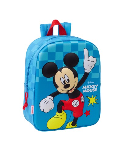 Kinderrucksack Mickey Mouse Clubhouse Blau 22 x 27 x 10 cm 3D