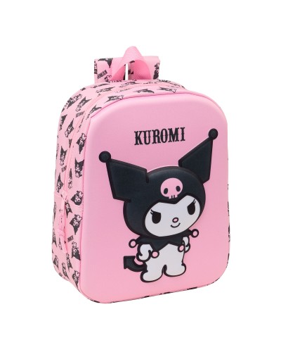 Zaino Scuola Kuromi Rosa 22 x 27 x 10 cm