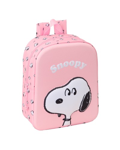 Child bag Snoopy Pink 22 x 27 x 10 cm 3D