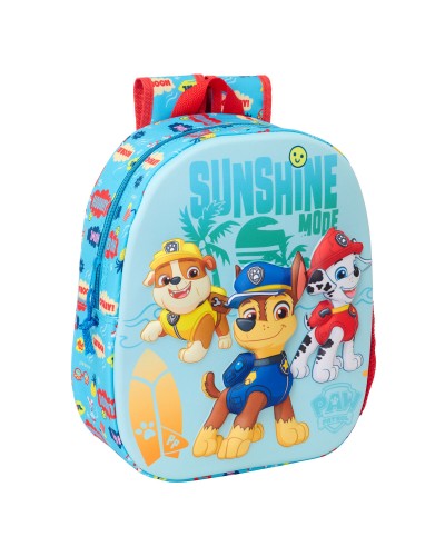 Kinderrugzak The Paw Patrol Blauw 27 x 33 x 10 cm 3D