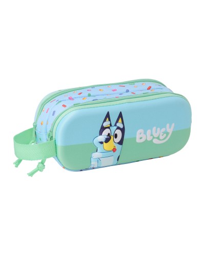 Portatodo Doble Bluey Azul 21 x 8 x 6 cm