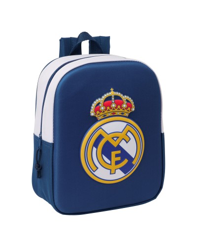 Mochila Infantil Real Madrid C.F. Negro 22 x 27 x 10 cm 3D