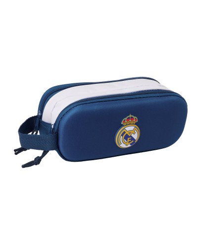 Zweifaches Mehrzweck-Etui Real Madrid C.F. Schwarz 21 x 8 x 6 cm 3D