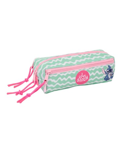 Dreifaches Mehrzweck-Etui Lilo & Stitch Ice cream Rosa 22 x 8,5 x 6 cm
