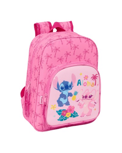 Skolryggsäck Lilo & Stitch Chill Rosa Mint 26 x 34 x 11 cm