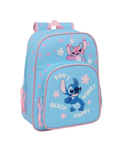 School Bag Lilo & Stitch Happy Sky blue 26 x 34 x 11 cm