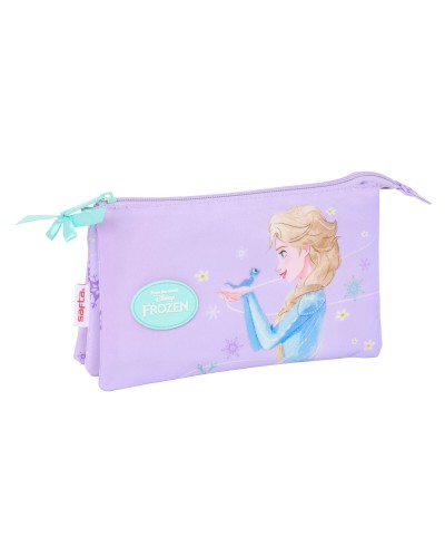 Portaoggetti Triplo Frozen Spirit Lilla 22 x 12 x 3 cm