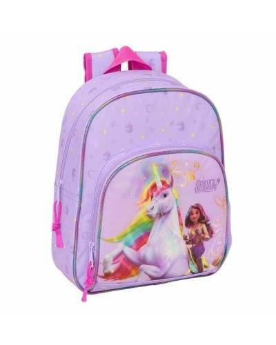 Koululaukku Unicorn Academy Liila 28 x 34 x 10 cm