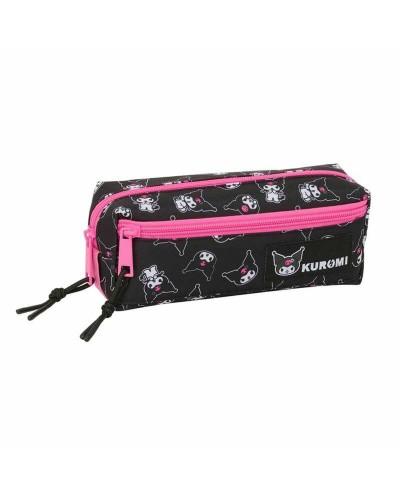 Tredubbel Carry-all Kuromi Svart Fuchsia 22 x 8,5 x 6 cm