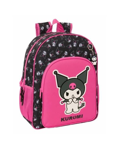 Skolryggsäck Kuromi Svart Fuchsia 33 x 42 x 14 cm