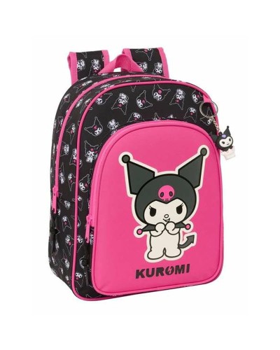Schoolrugzak Kuromi Zwart Fuchsia 26 x 34 x 11 cm