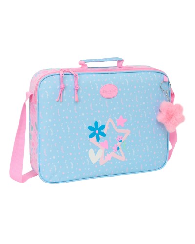 School Satchel BlackFit8 Smile Pink Light Blue 38 x 28 x 6 cm