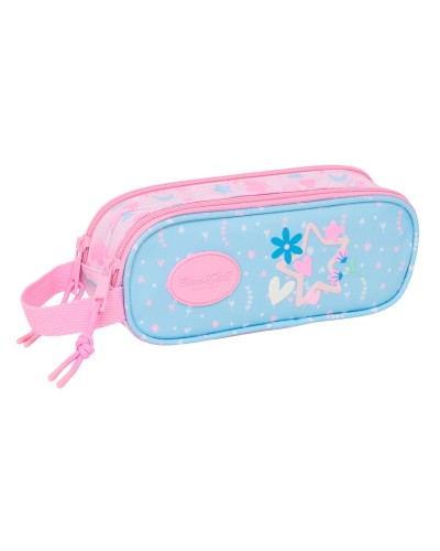 Double Carry-all BlackFit8 Smile Pink Light Blue 21 x 8 x 6 cm
