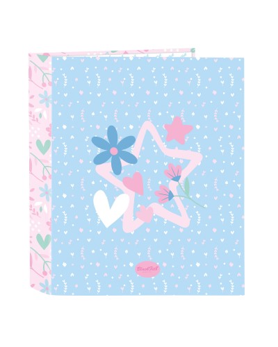 Ringbuch BlackFit8 Smile Blau Rosa A4 27 x 33 x 6 cm