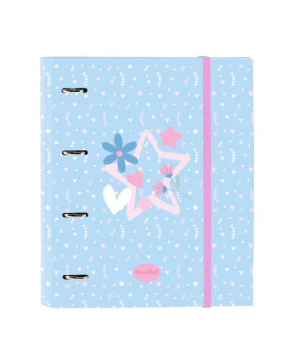 Ringmap BlackFit8 Smile Blauw Roze 27 x 32 x 3.5 cm