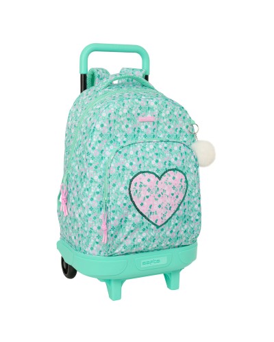 Cartable à roulettes Safta Cuore Menthe 33 x 45 x 22 cm