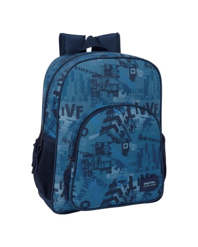 Schulrucksack Safta New edition Marineblau 32 x 38 x 12 cm