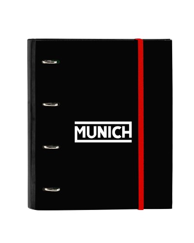 Carpeta de anillas Munich Vulcan Negro 27 x 32 x 3.5 cm