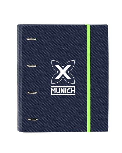 Raccoglitore ad anelli Munich Blue indigo Azzurro 27 x 32 x 3.5 cm