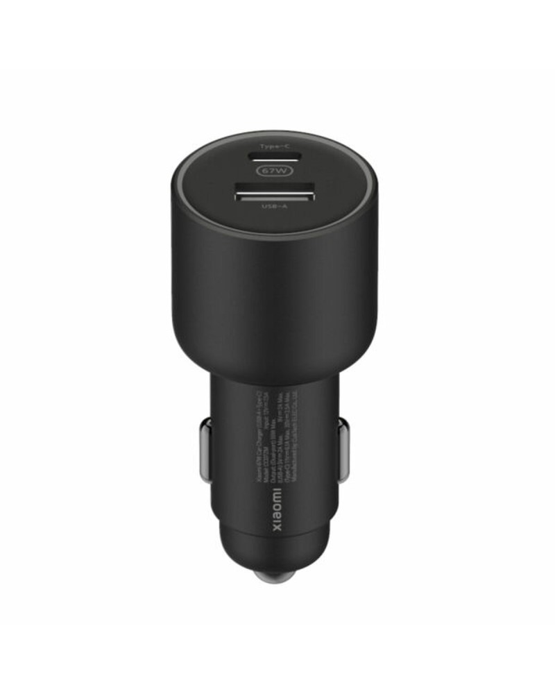 Universal USB Car Charger + USB-C Cable Xiaomi 43907 Black 55 W