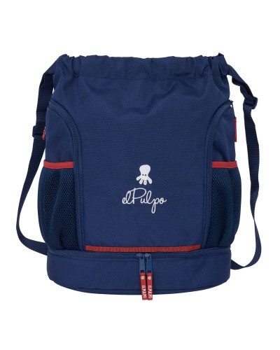 Backpack with Strings El Pulpo Navy Blue 35 x 40 x 1 cm
