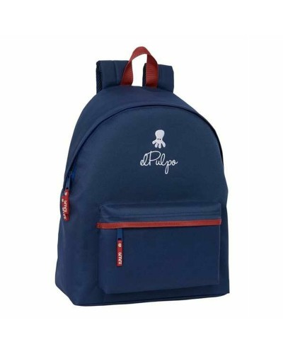 Mochila Escolar El Pulpo Azul marino 33 x 42 x 15 cm