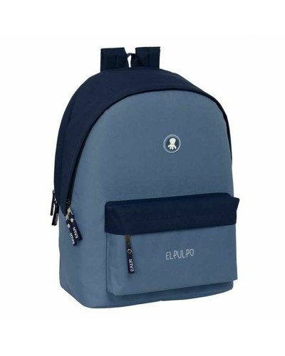Mochila Escolar El Pulpo   Azul Azul marino 31 x 44 x 18 cm