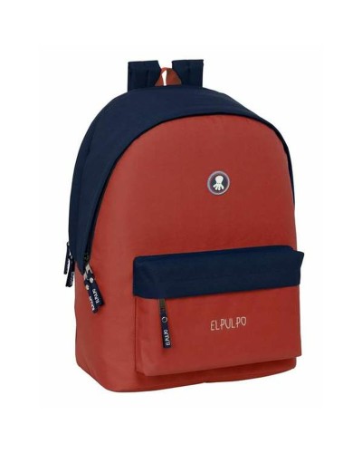 School Bag El Pulpo   Red Navy Blue 31 x 44 x 18 cm