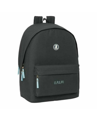 School Bag El Pulpo   Grey 31 x 44 x 18 cm