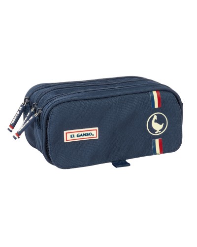 Dreifaches Mehrzweck-Etui El Ganso Eclipse Marineblau 21,5 x 10 x 8 cm
