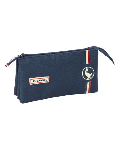 Tredubbel Carry-all El Ganso Eclipse Marinblå 22 x 12 x 3 cm