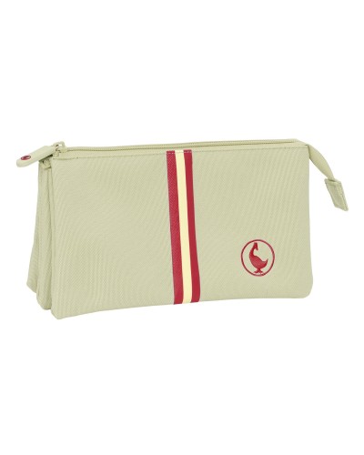 Trousse Fourre-Tout Triple El Ganso Beige Beige 22 x 12 x 3 cm