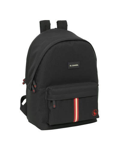 Koululaukku El Ganso +usb el ganso basics Musta 31 x 44 x 18 cm
