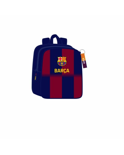 Skolryggsäck F.C. Barcelona Blå Rödbrun 22 x 27 x 10 cm