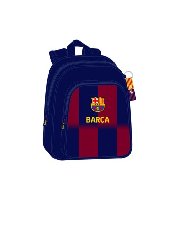 Skolryggsäck F.C. Barcelona Blå Rödbrun 27 x 33 x 10 cm