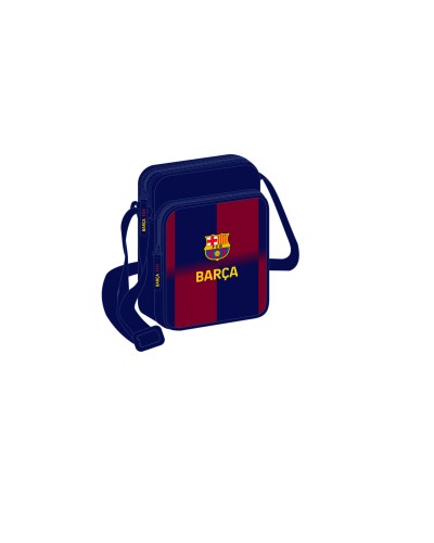 Borsa a Tracolla F.C. Barcelona Azzurro Rosso Granato 16 x 22 x 6 cm